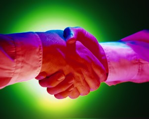 Executives Shaking Hands